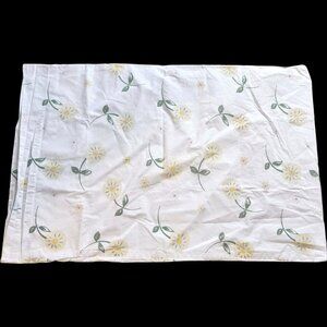 Pottery Barn Kids White Dandelion Pillow Case Standard